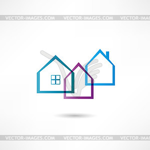 Real estate icon - vector clipart