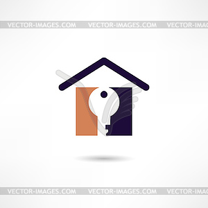 Real estate icon - royalty-free vector clipart