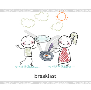 Breakfast - vector clip art