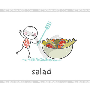 Salad - vector image