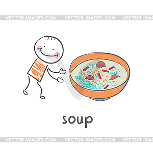 Soup - vector clipart