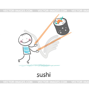 Суши - изображение в векторе