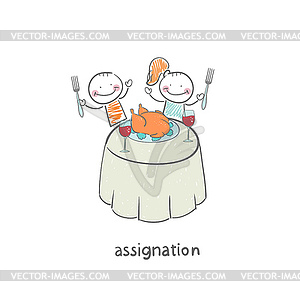 Dinner - vector clipart