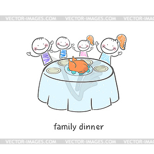 Dinner - vector clipart