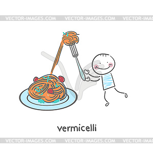 Vermicelli - vector image