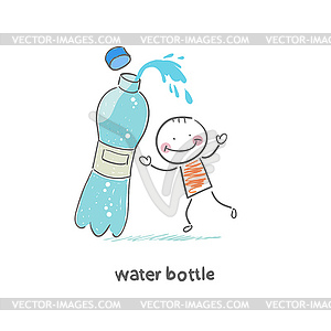 Water bottle - vector clipart