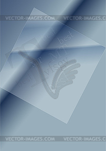 Transparent white square on a gray-blue background. - vector image