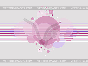 Transparent circles and stripes on a gray background. - vector clipart