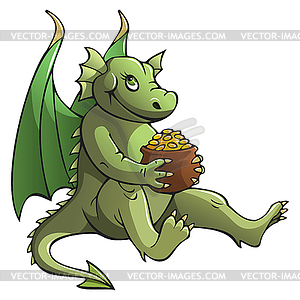 Dragon, symbol of the year - vector clip art