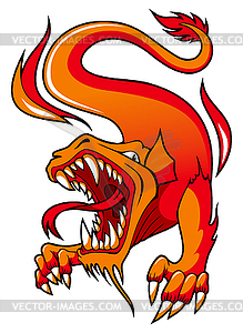 Fire Dragon - vector image