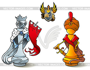 Chess set: Kings - vector image