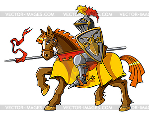 Rider knight - vector clip art