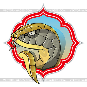 Snake, symbol of the year - vector clipart