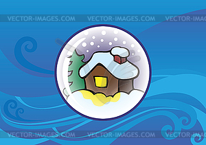 Snow globe - vector image