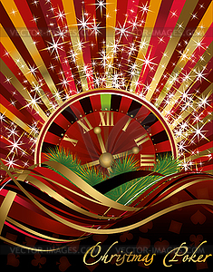 Casino Christmas background - stock vector clipart