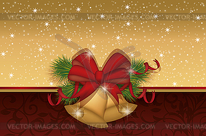 Christmas greeting card, illustration - vector clipart