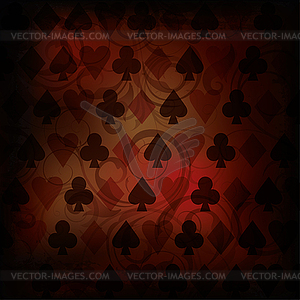 Vintage Poker background, illustration - vector clipart