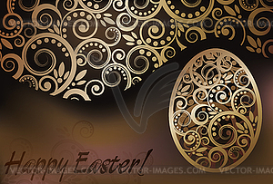 Happy Easter card - vector EPS clipart