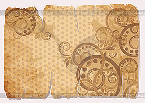 Vintage Old Paper Banner, vector illustration  - vector clipart