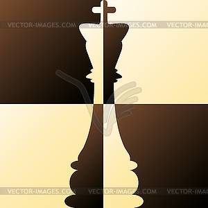 Chess King vector illustration - vector image