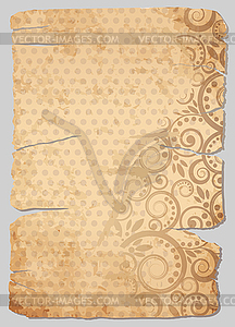 Vintage Old Paper, vector illustration - royalty-free vector image