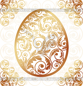 Easter card, vector illustration  - vector image