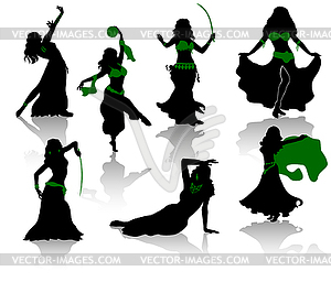 Belly dance  - vector clipart