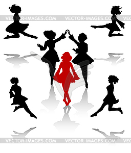 Irish dance - vector clip art