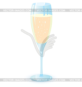Champagne glasses illutration - vector image