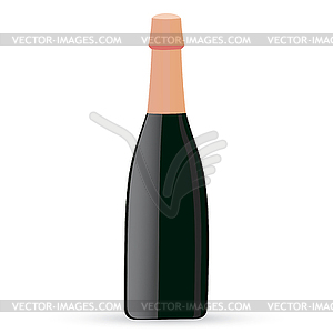 Sealed bottle - royalty-free vector clipart