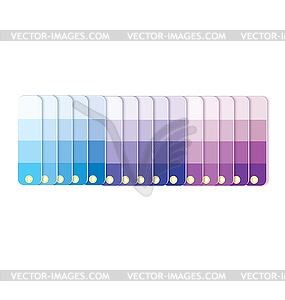 Swatches with tints in row - vector clipart