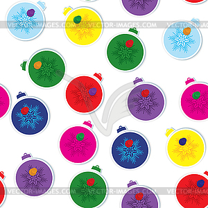 Christmas ball push pinned - vector EPS clipart