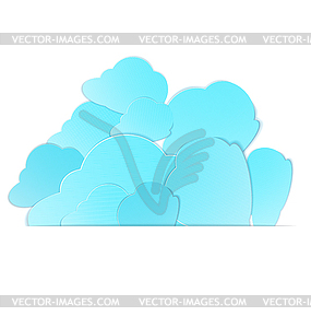 Clouds in pocket - vector image