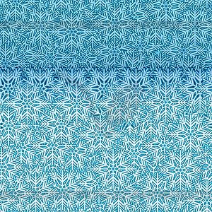 Snowflake pop up border seamless - vector clipart