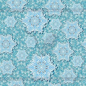 Snowflake pop up seamless - vector clip art