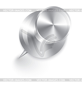 Metal push p - vector clipart / vector image