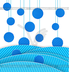 Abstract blue dots - vector clipart