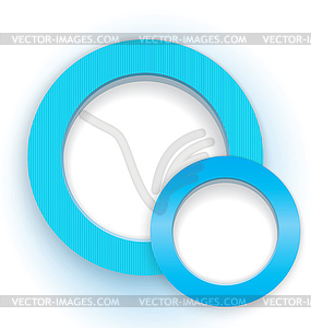 Round borders two - vector clipart