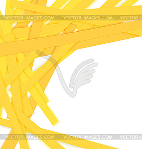 Shredded yellow paper - vector image