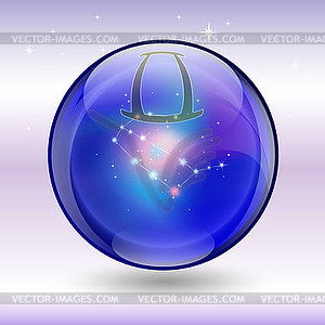 Zodiac ball - Gemini - vector image