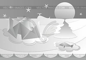 Steamer - vector image