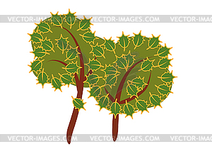 Two tree - vector clip art