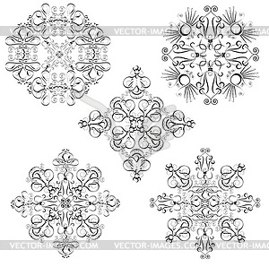 Ornamental vignettes - vector clipart