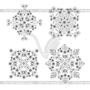 Ornamental vignettes - vector clipart