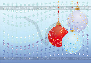 New Year`s blue background - vector clipart