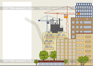 City street - vector EPS clipart