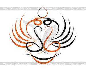 Stylized birds - vector clipart