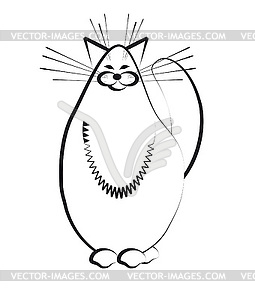 Cat. Sketch - vector clip art