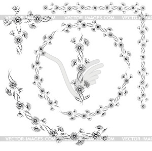 Abstract floral design - vector clip art