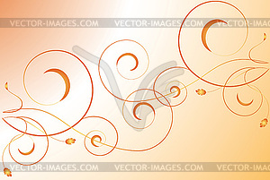 Background with swirls - vector image